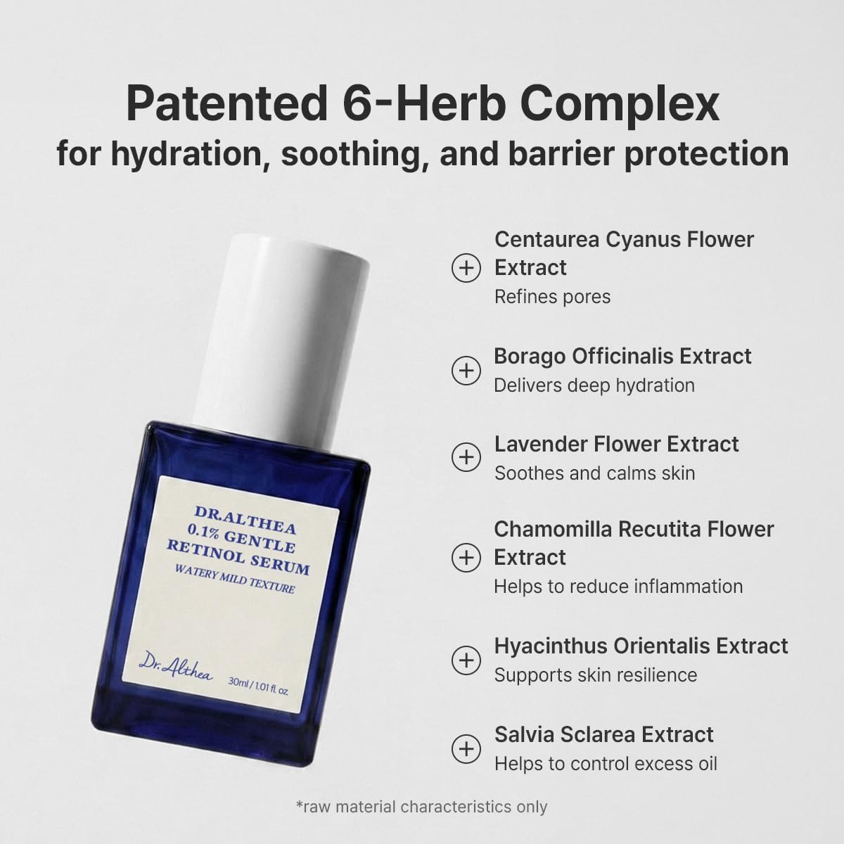 Dr.Althea 0.1% Gentle Retinol Face Serum, Korean Skincare, 30ml - Image 5