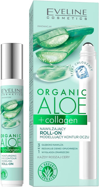 Ev Org Aloe+collag Moist.roll-on Eye Cont Model 15ml