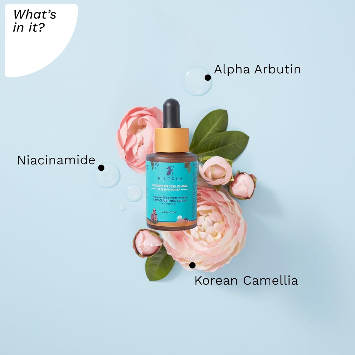 Pilgrim Niacinamide 5% + Alpha Arbutin 1% Face Serum - 30ml - Image 4