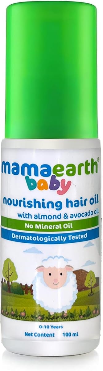 Mamaearth Nourishing Hair Oil for Babies - Almond, Coconut, Jojoba - 100ml