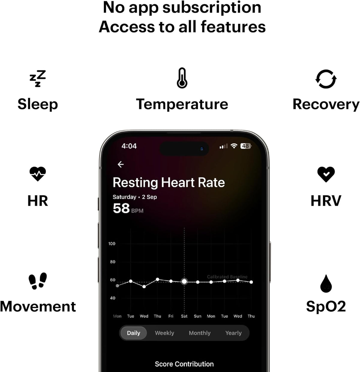 Ultrahuman Matt Black Health Monitoring Ring - Image 3
