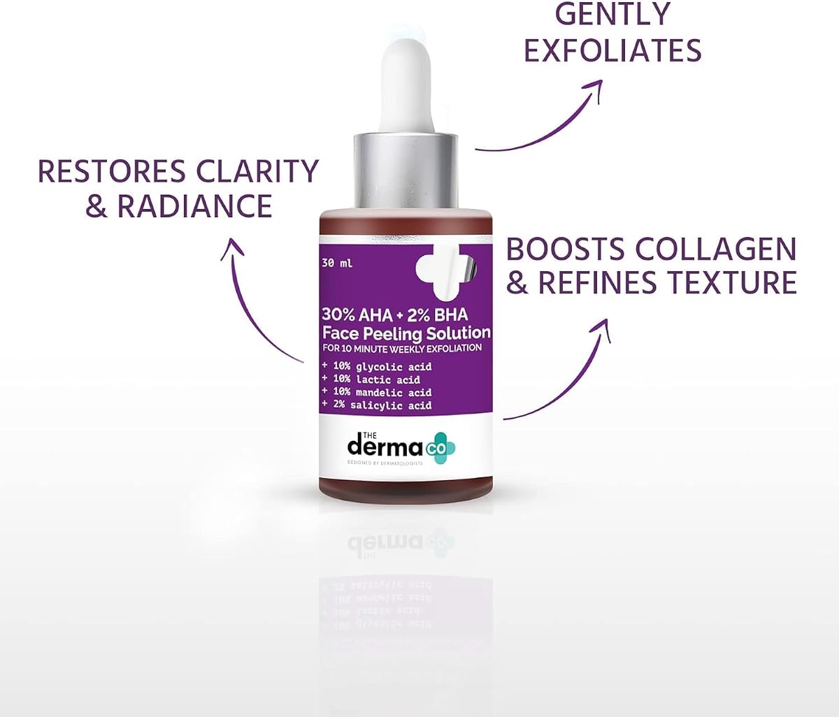 The Derma Co AHA + BHA Face Peeling Solution - 30ml - Image 3