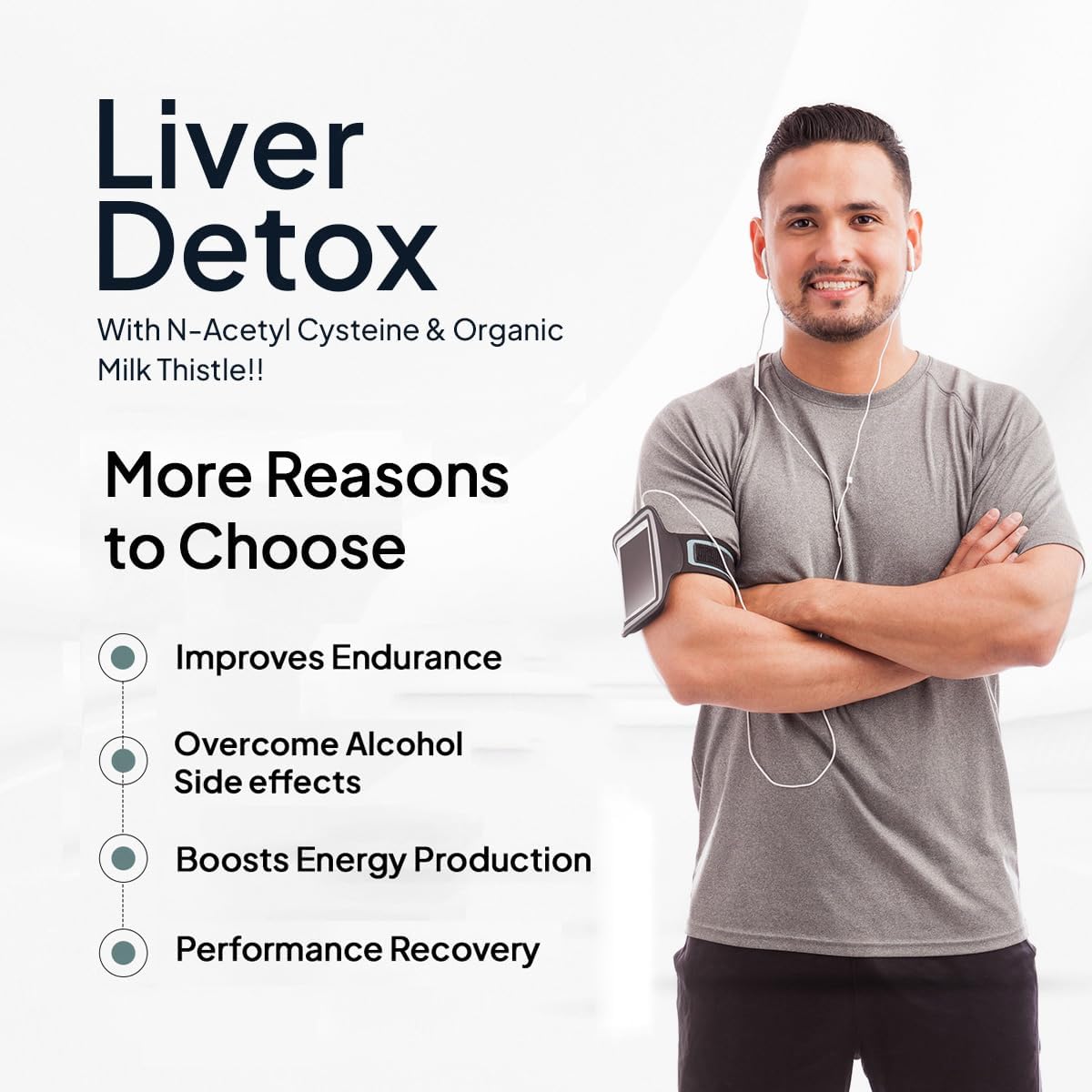 Miduty Liver Detox Capsules - Milk Thistle & NAC - 900mg, 60 Pack - Image 6