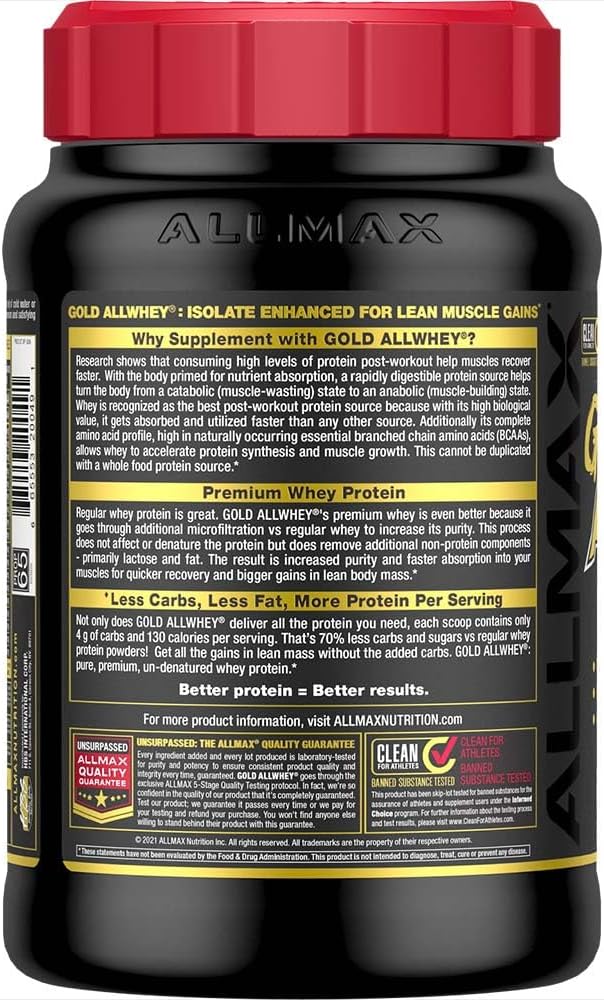 Allmax Nutrition Amino Build 40S Whey Protein - Strawberry, 2-Pack - Image 2