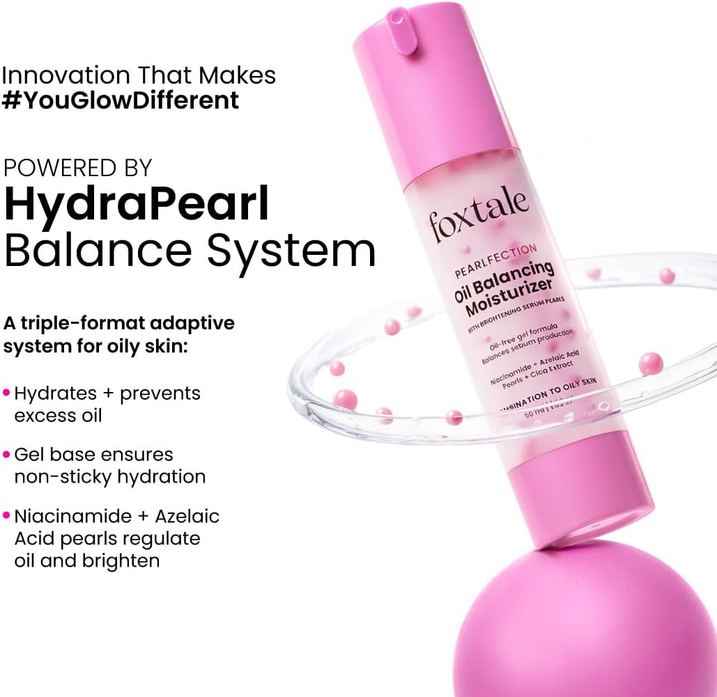 Foxtale Pearlfection Oil-Balancing Gel Moisturizer with Niacinamide - 50ml - Image 5