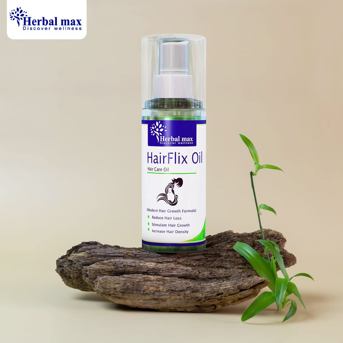 Herbal Max Bhringraj Hair Oil - SLS, Mineral Oil & Paraben Free - 100ml - Image 7