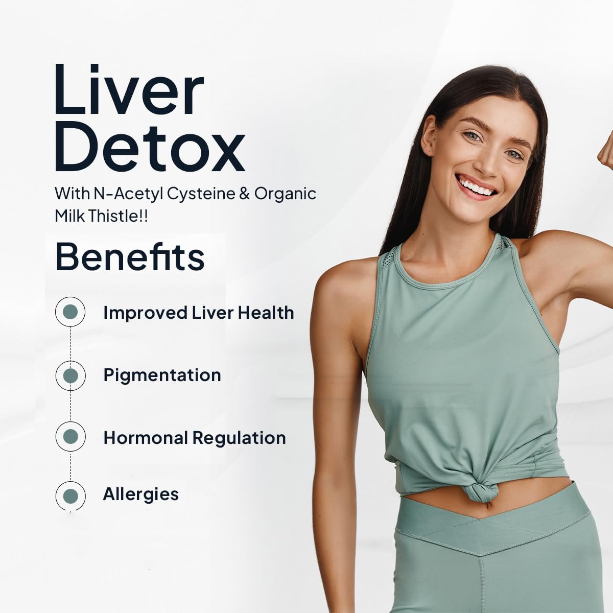 Miduty Liver Detox Capsules - Milk Thistle & NAC - 900mg, 60 Pack - Image 5