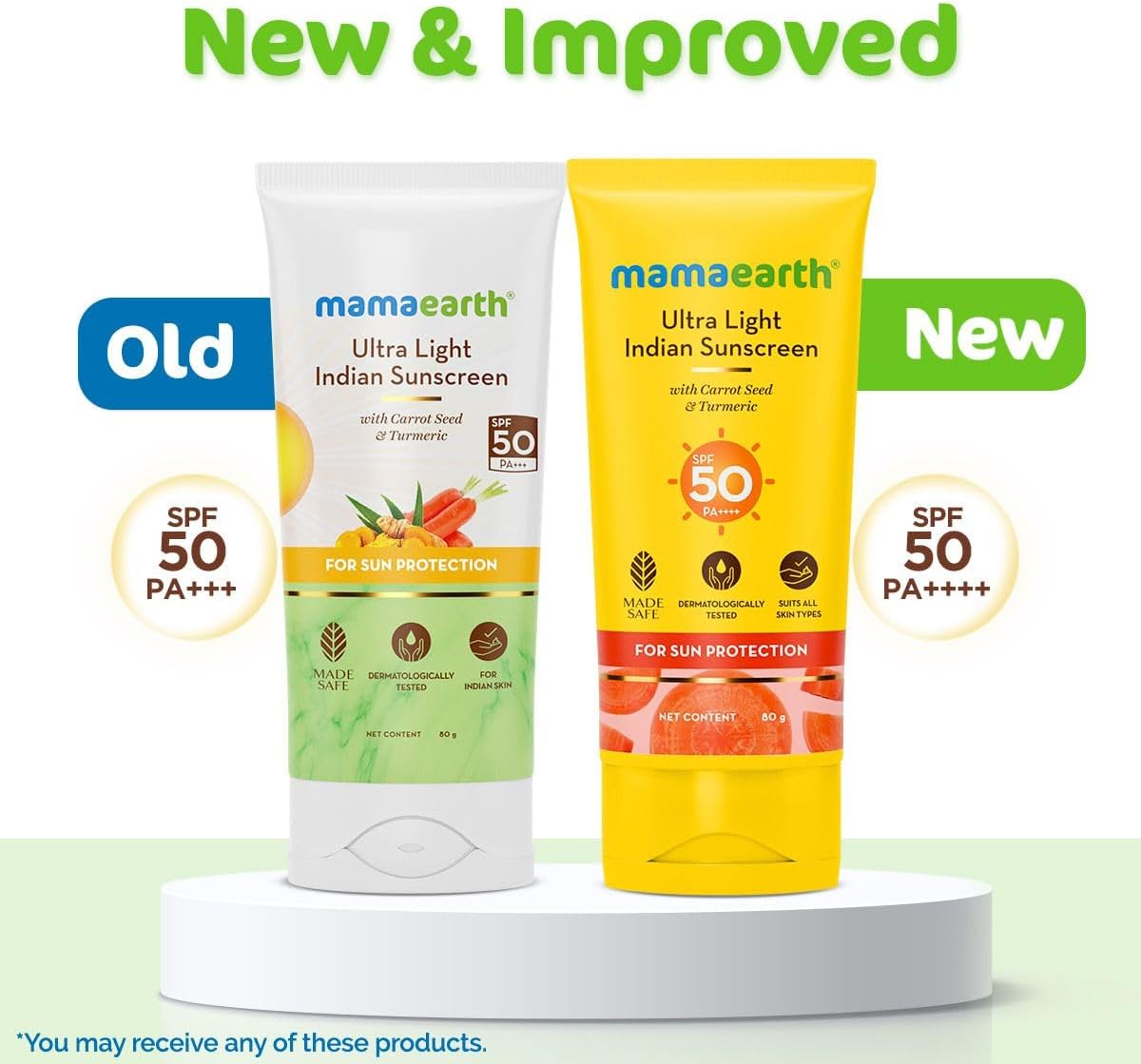 Mamaearth Ultra Light Indian Sunscreen SPF50 PA++++ - Carrot Seed & Turmeric, 80g - Image 8