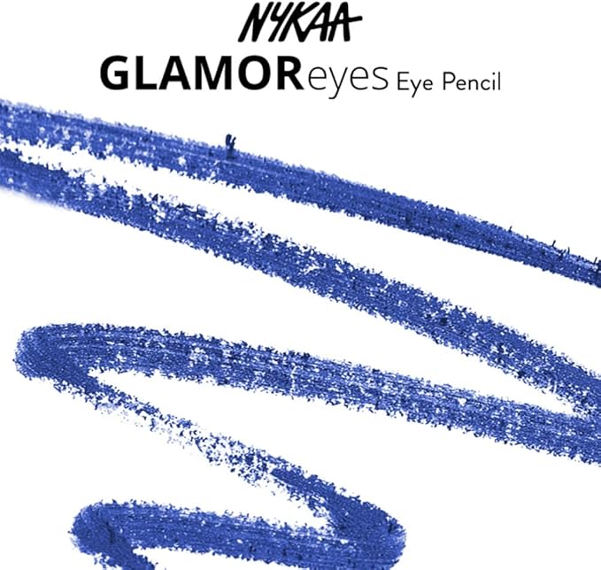 Nykaa Glamoreyes Eye Pencil - Blue Hex 01, Colour Cosmetics - Image 4