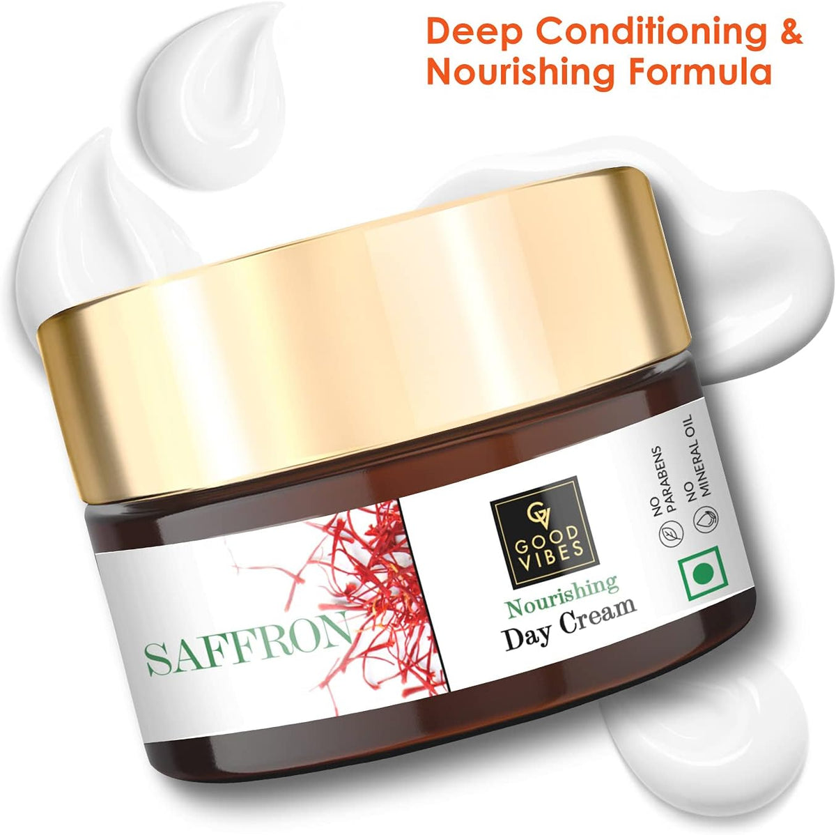 Good Vibes Saffron Nourishing Day Cream 100g - Face Moisturiser - Image 6