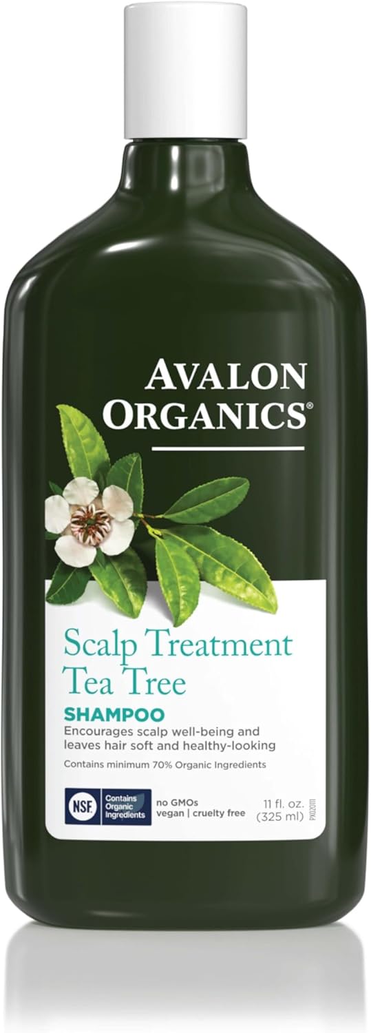 Avalon Organics Scalp Treatment Shampoo, Tea Tree - 325ml