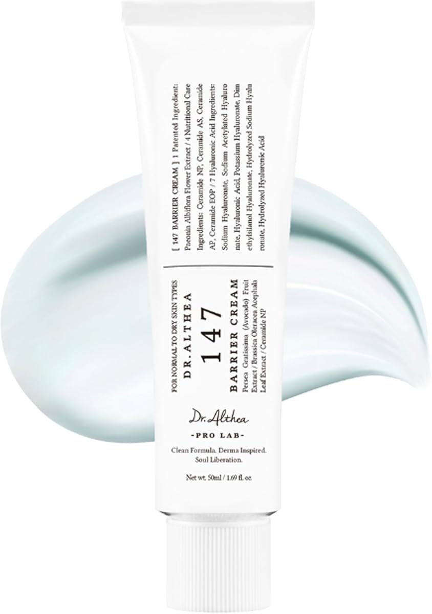 Dr.Althea 147 Barrier Cream - Deep Hydration with Hyaluronic Acid & Ceramides, 1.7 Fl Oz