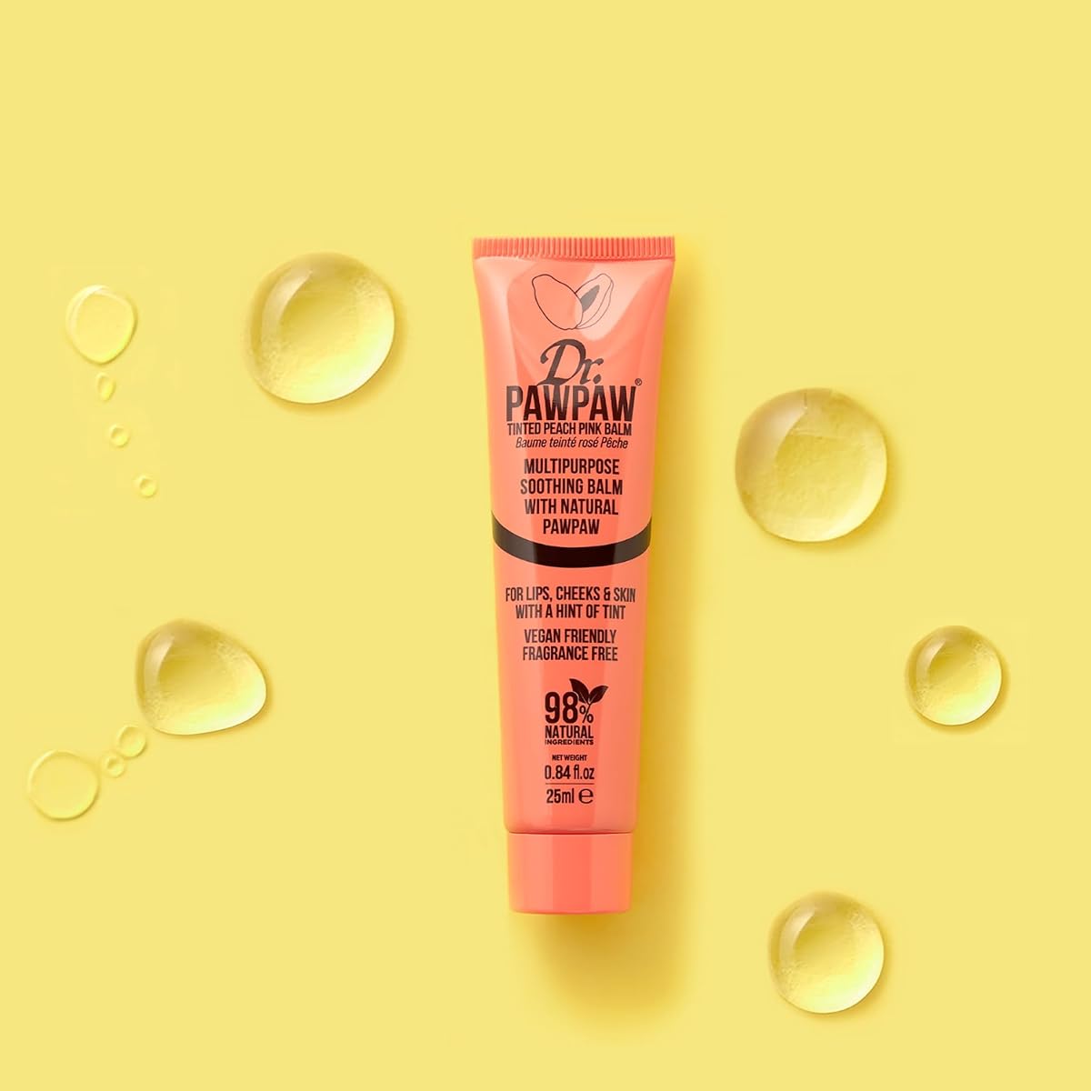 Dr. Pawpaw Tinted Peach Pink Balm with Pawpaw, 25ml - Image 8