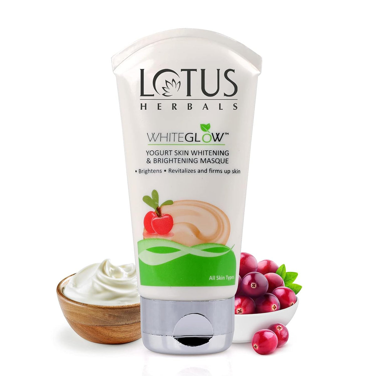 Lotus Herbal Whiteglow Yogurt Skin Whitening & Brightening Masque, 80gm
