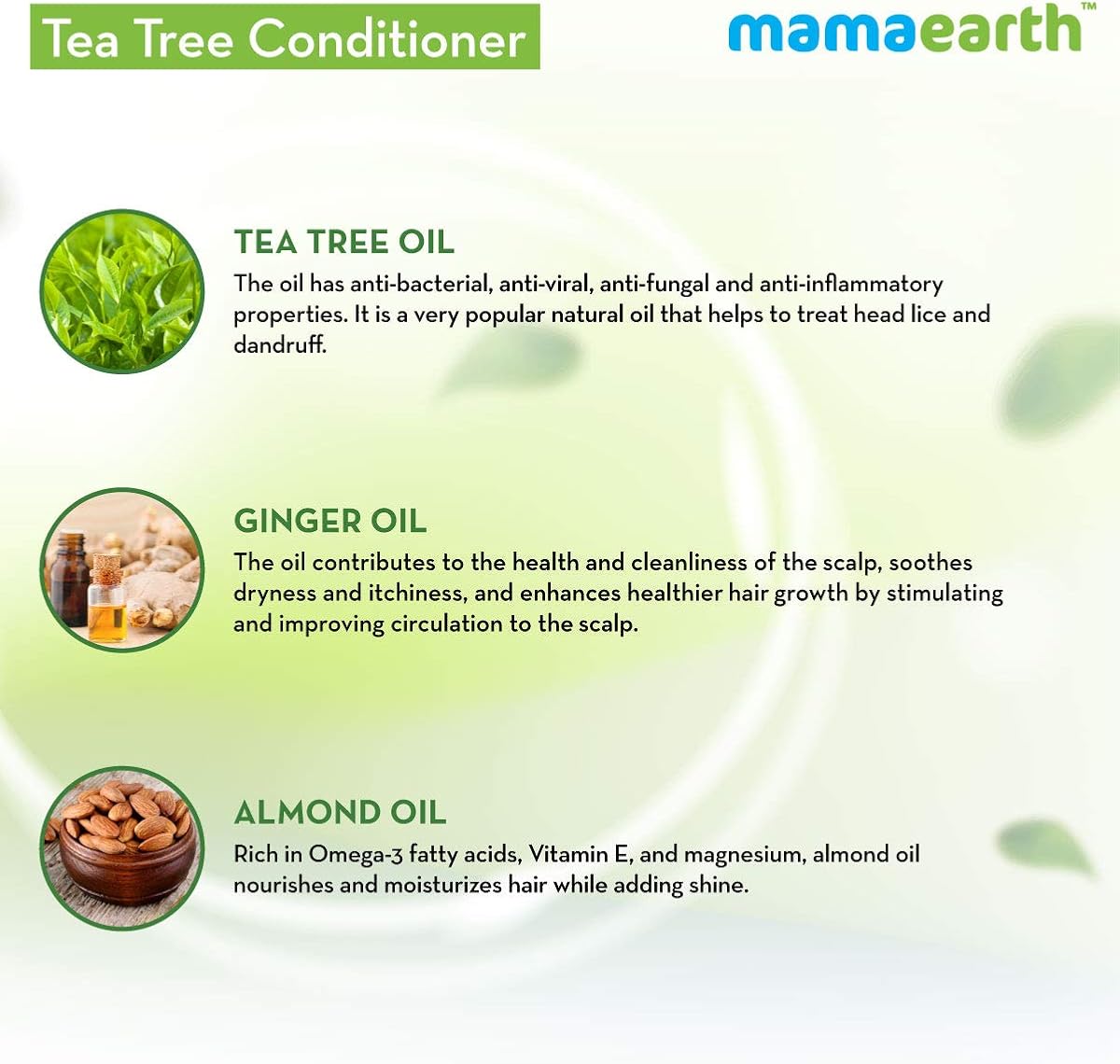 Mamaearth Tea Tree Conditioner - Nourishing & Silicone-Free - 250ml - Image 3