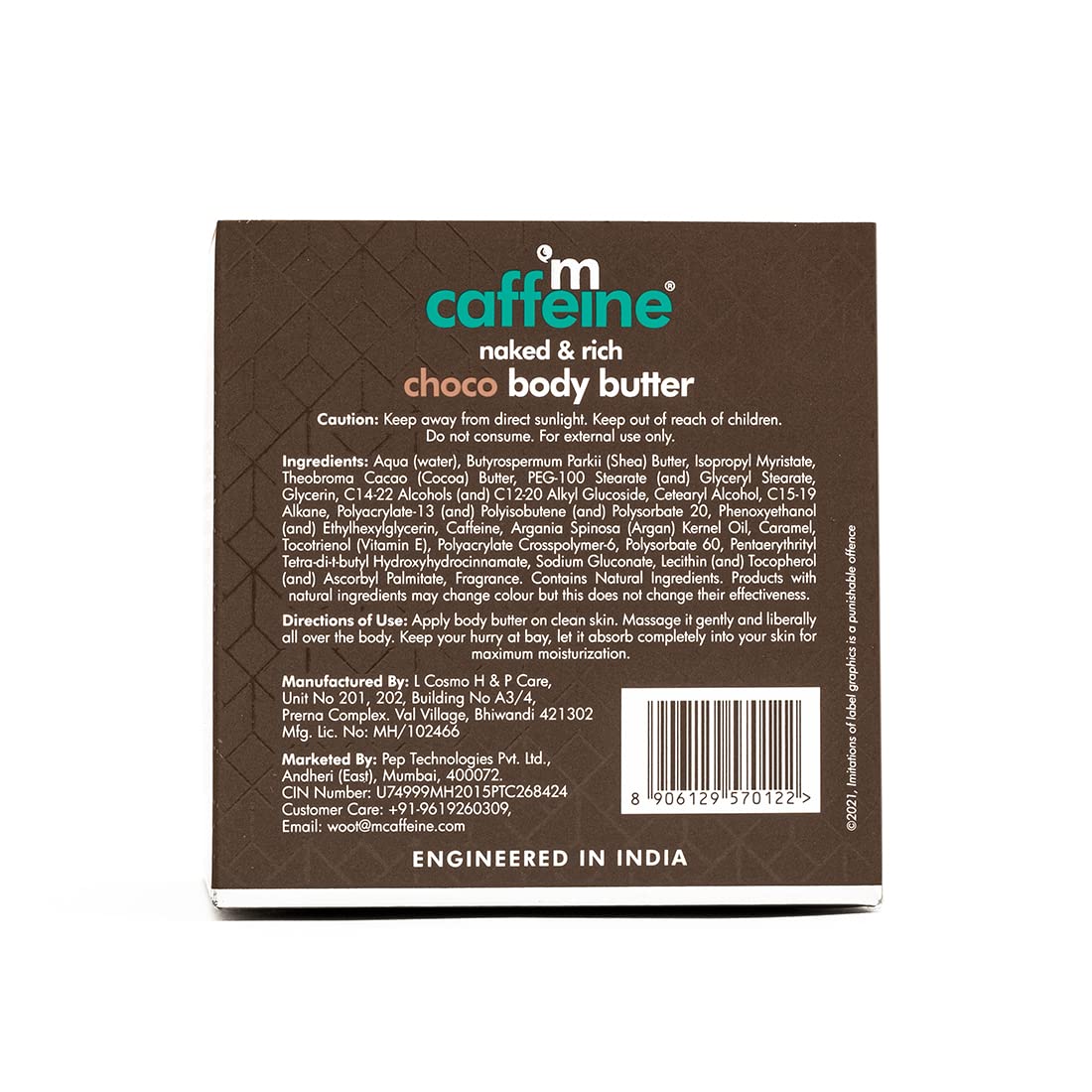 mCaffeine Naked & Rich Choco Body Butter, 100g - Image 7