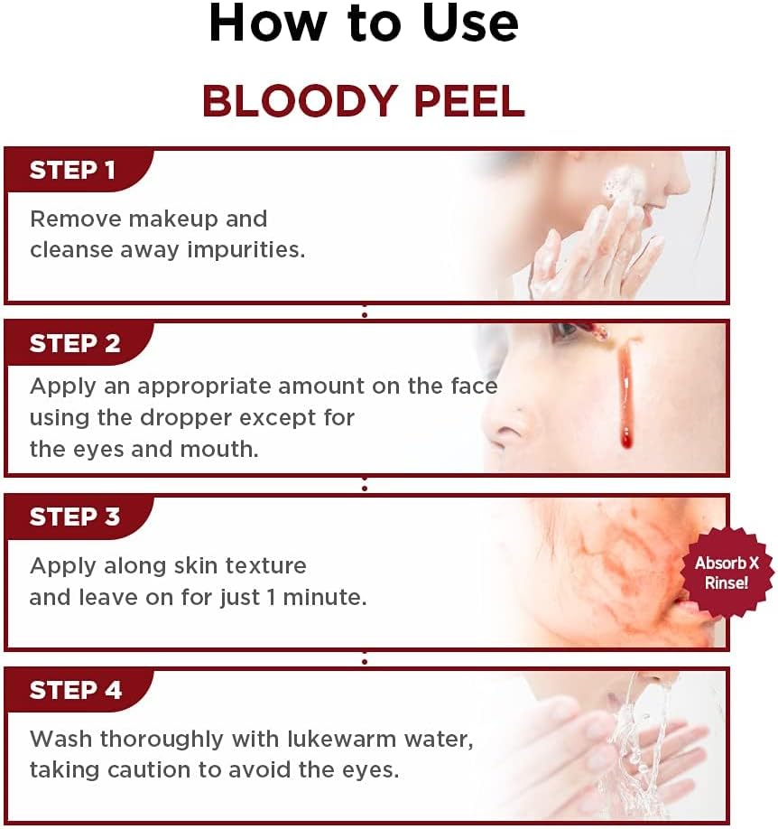 Skin1004 Zombie Beauty Bloody Peel - Exfoliating Mask, 29g - Image 3