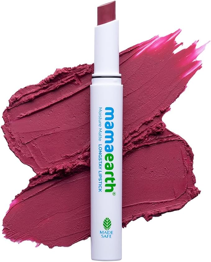 Mamaearth Moisture Matte Lipstick with Avocado & Vitamin E - Candyfloss Pink, 2g