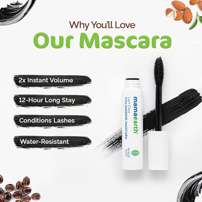 Mamaearth Lash Care Volumizing Mascara - Colour Cosmetics, 13g - Image 4