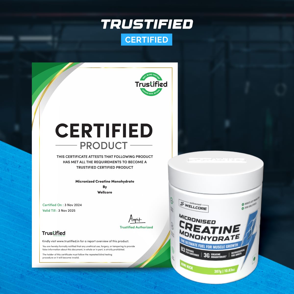 Wellcore Sports Nutrition Creatine Kiwi Kick - Powder - Image 4