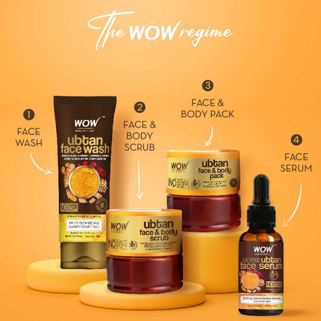 Wow Ubtan Face Wash with Natural Ingredients, 100ml - Image 7