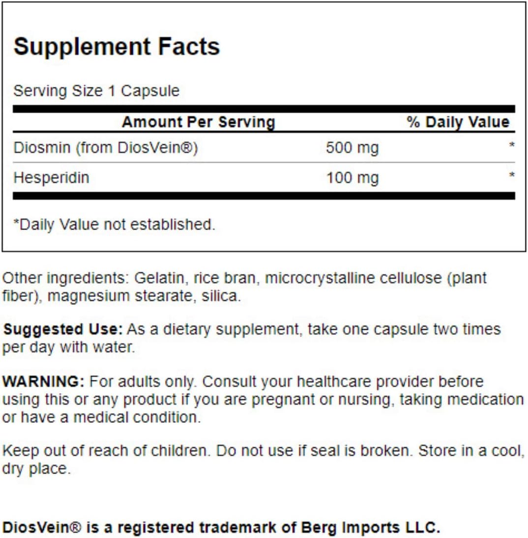 SW Diosmin & Hesperidin Condition Support Capsules - 60 Capsules - Image 3