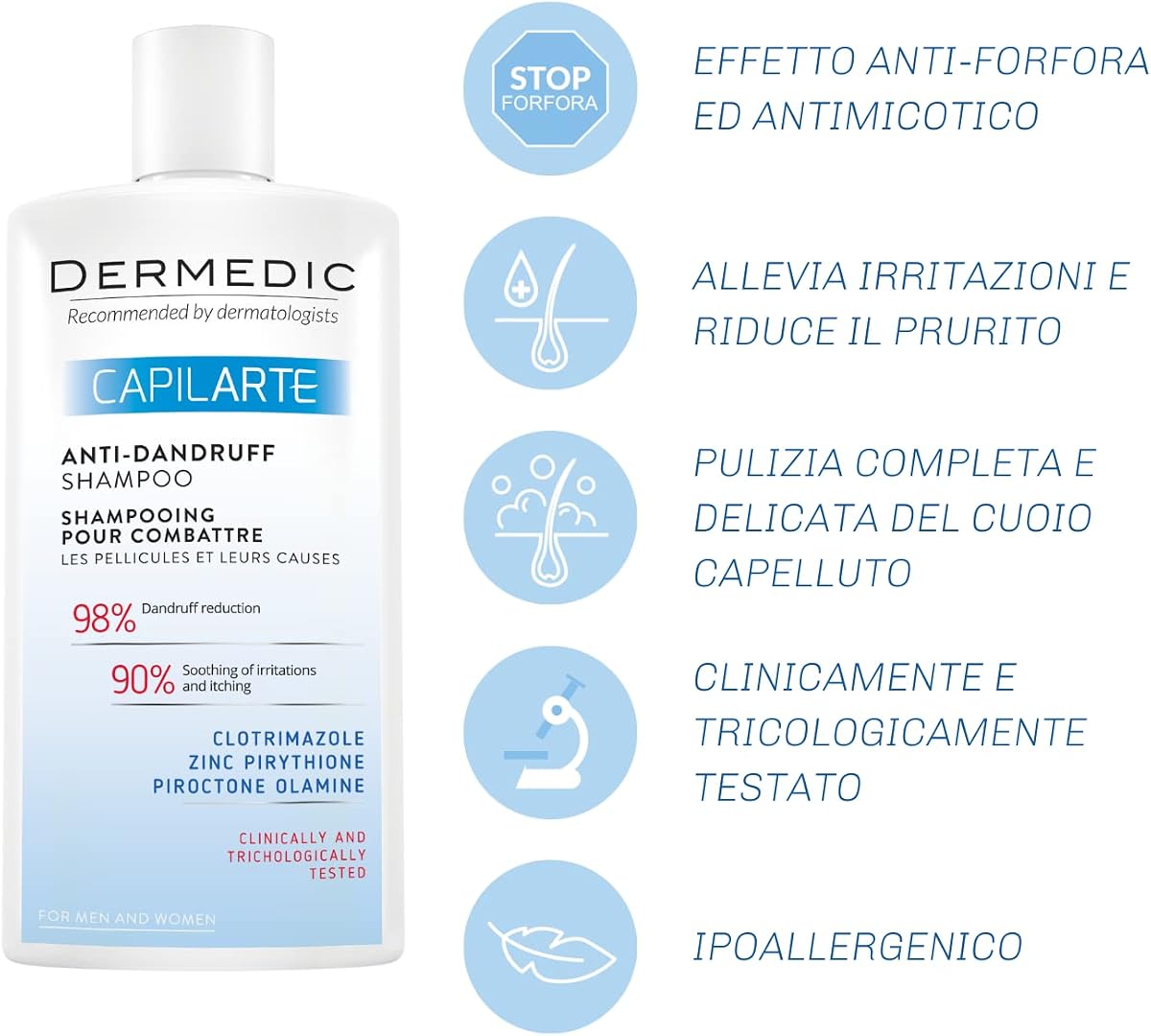 Dermedic Capilarte Anti-Dandruff Shampoo - 300ml - Image 3