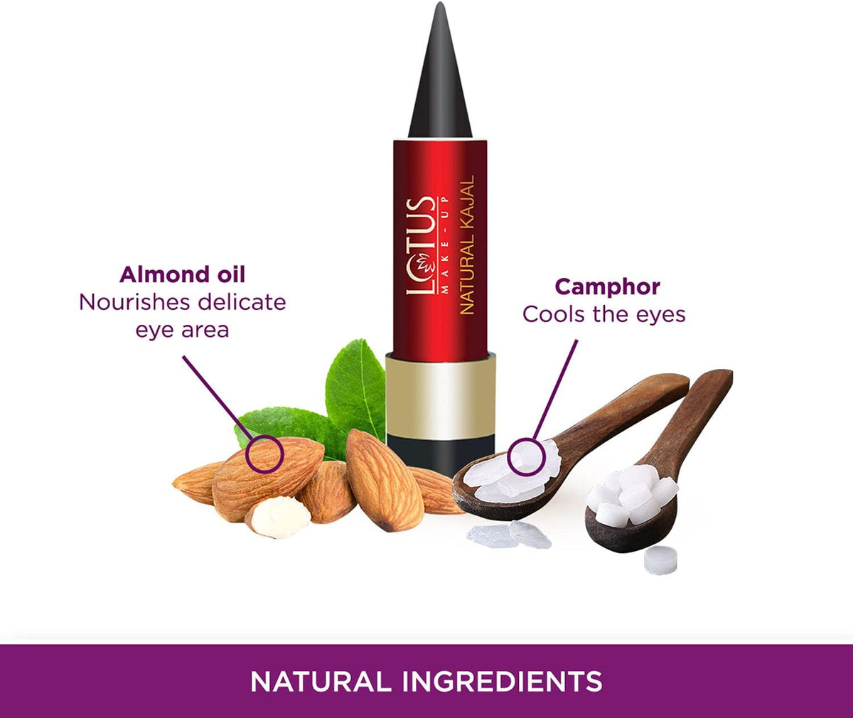 Lotus Natural Kajal - Colour Cosmetics, 4g - Image 5