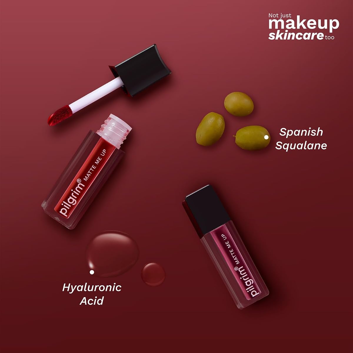 Pilgrim Matte Mini Liquid Lipstick - Spanish Squalane, Hydrating - 4 x 4ml Pack - Image 5