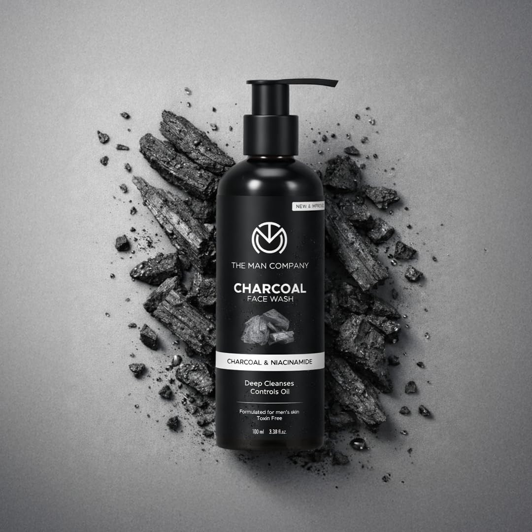 The Man Company Face Wash - Charcoal, Ylang Ylang & Argan, 100ml - Image 2