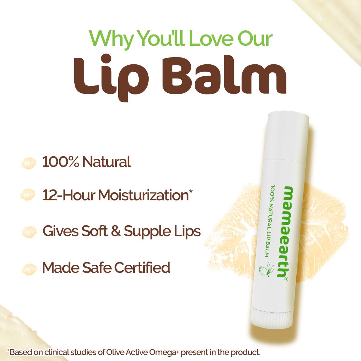 Mamaearth Natural Lip Balm with Vitamin E & Shea Butter - 4g - Image 2