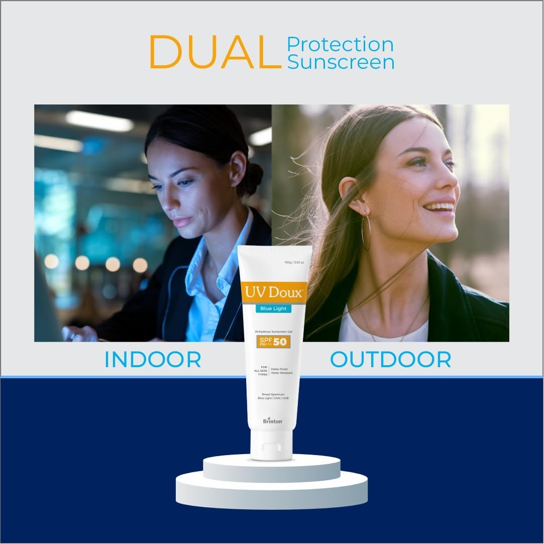 Brinton UV Doux Blue Light Sunscreen Protection Gel - 100g - Image 5