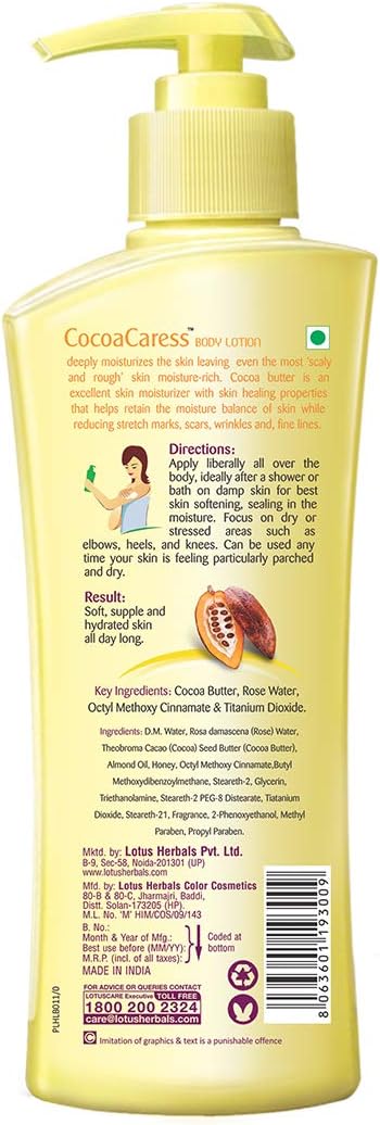 Lotus Herbals Cocoa Caress Daily Hand & Body Lotion - 250ml - Image 2