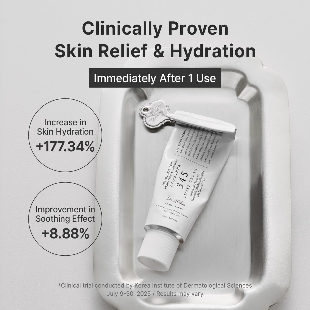 Dr.Althea 345 Relief Cream - Soothing Vegan Moisturizer with Niacinamide & PDRN, 50ml - Image 4
