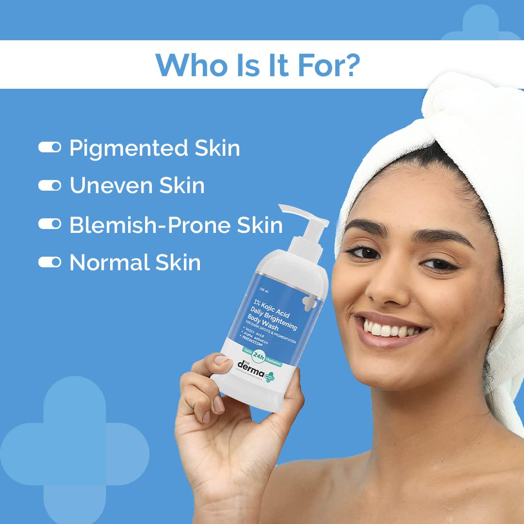 The Derma Co Kojic Acid Daily Brightening Body Wash - 1% Strength, 250 ml - Image 2