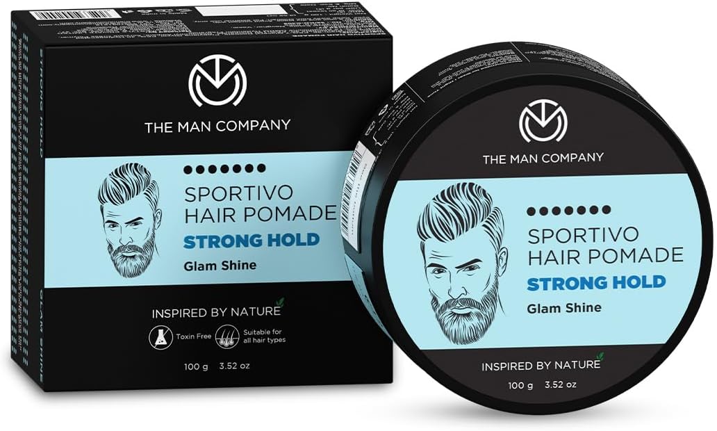 The Man Company Sportivo Hair Styling Pomade Wax - Strong Hold, Pro Vitamin B5, 100g - Image 6