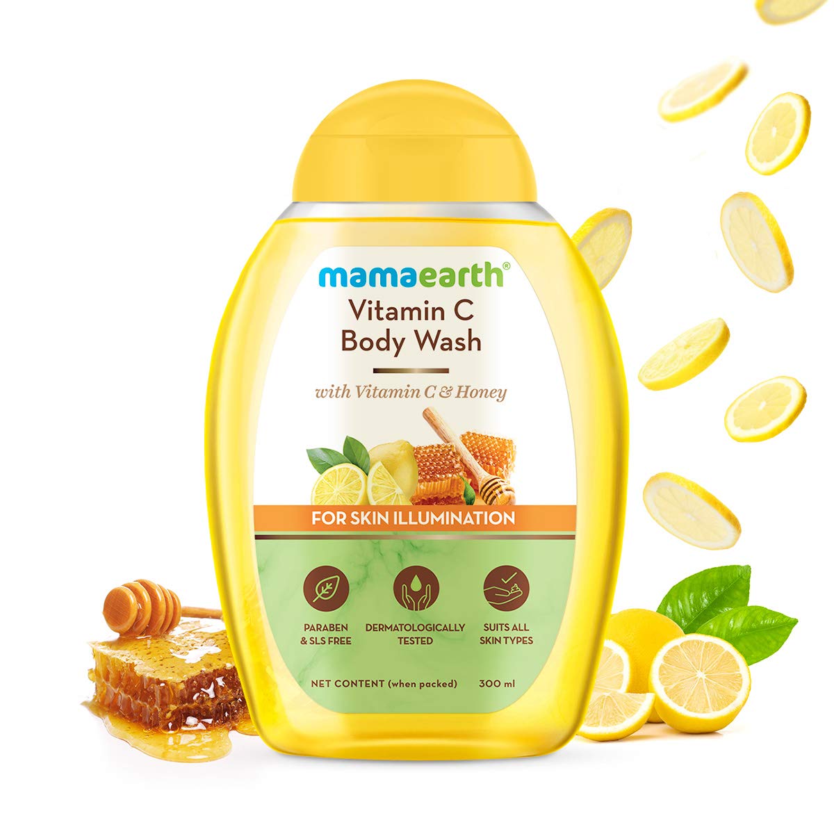 Mamaearth Vitamin C Body Wash 300 ml - Image 2