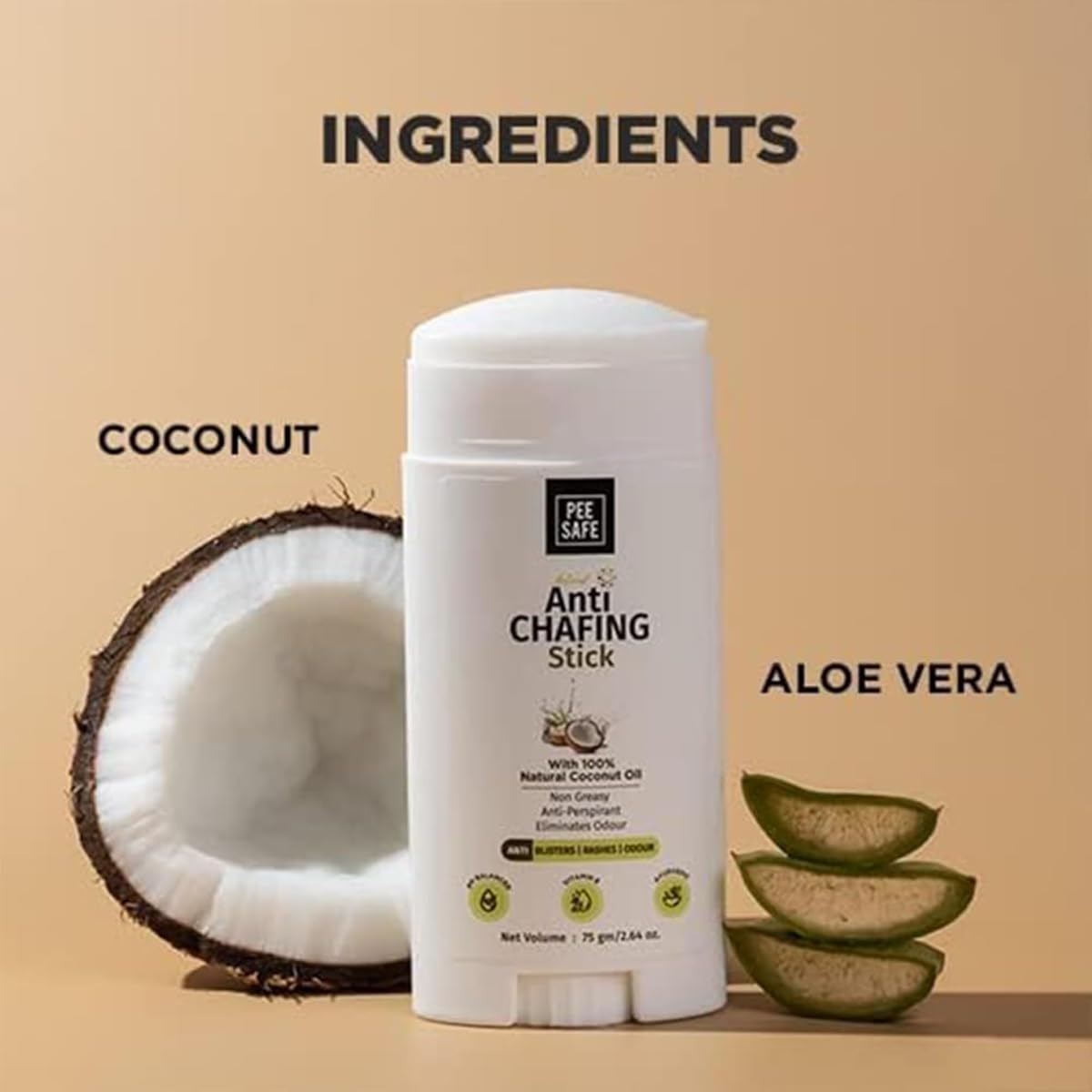 Pee Safe Anti Chafing Cream with Coconut Oil - 75gm - Image 5