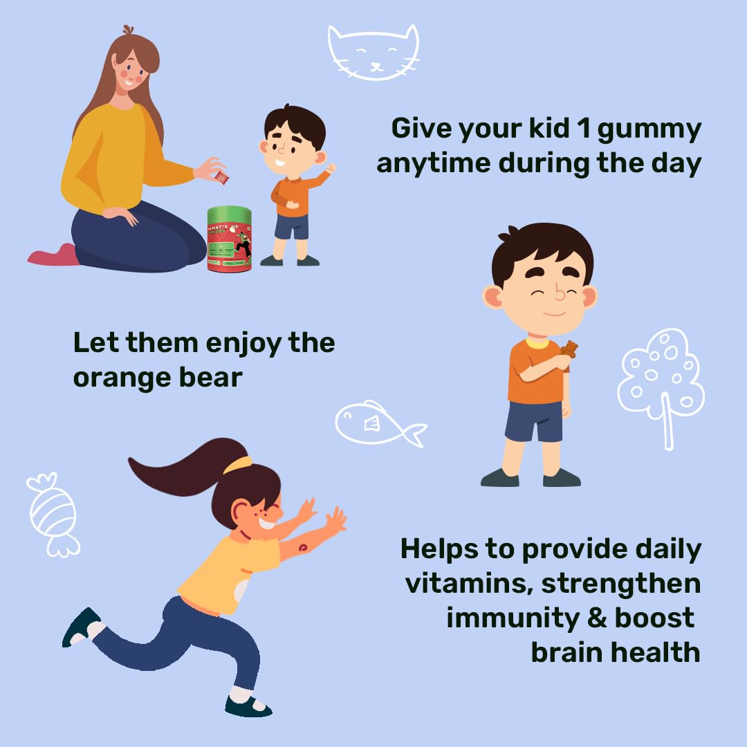 What's Up Multivitamin Gummies for Kids - 30 Days Pack (Ages 5-17)