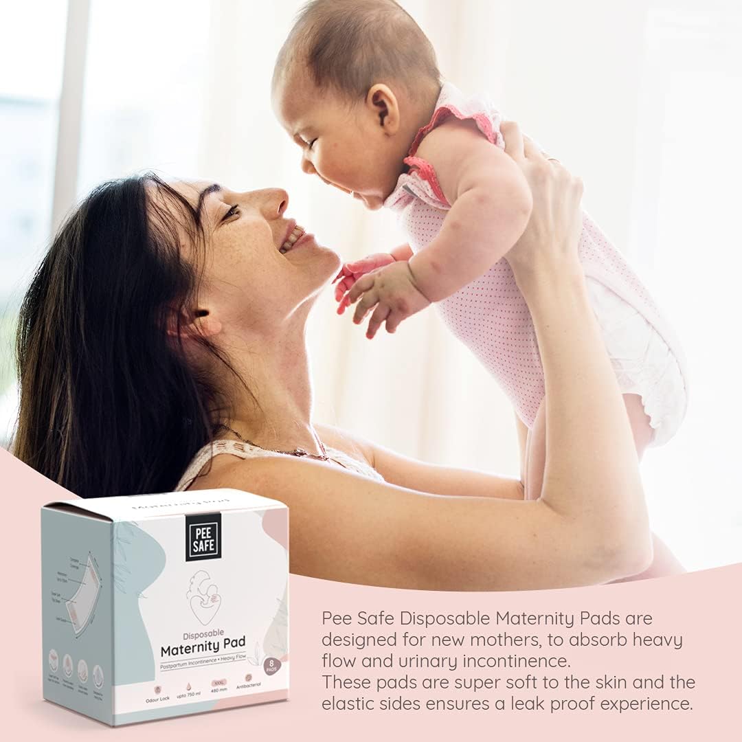 Pee Safe Disposable Maternity Pads - Feminine Care - Pack of 8 - Image 4