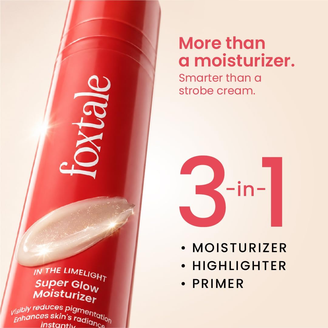 Foxtale Vitamin C Super Glow Moisturizer with Niacinamide & Peptides - 50ml - Image 2