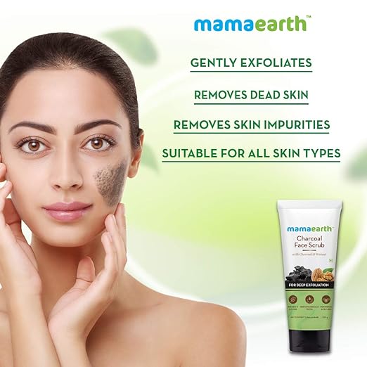 Mamaearth Charcoal Face Scrub - Masks & Exfoliators, 100 ml - Image 3