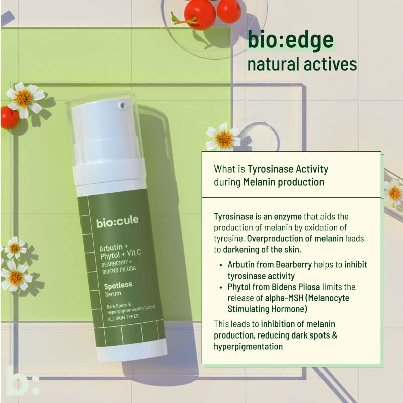 Biocule Face Serum - Arbutin + Phytol + Vitamin C, 15ml - Image 7