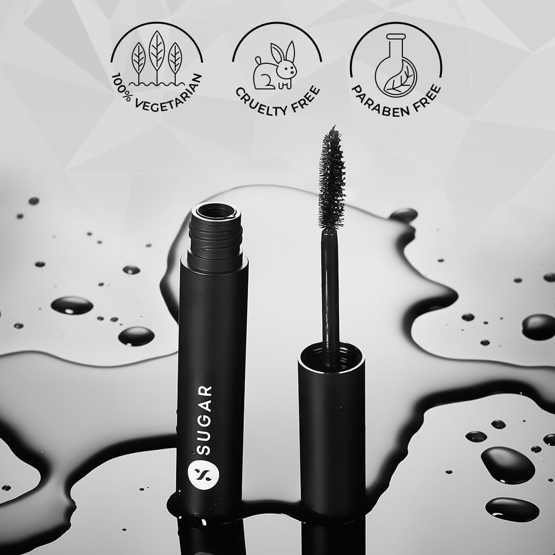 Sugar Cosmetics Uptown Curl Lengthening Mascara - 01 Black Beauty - Image 2