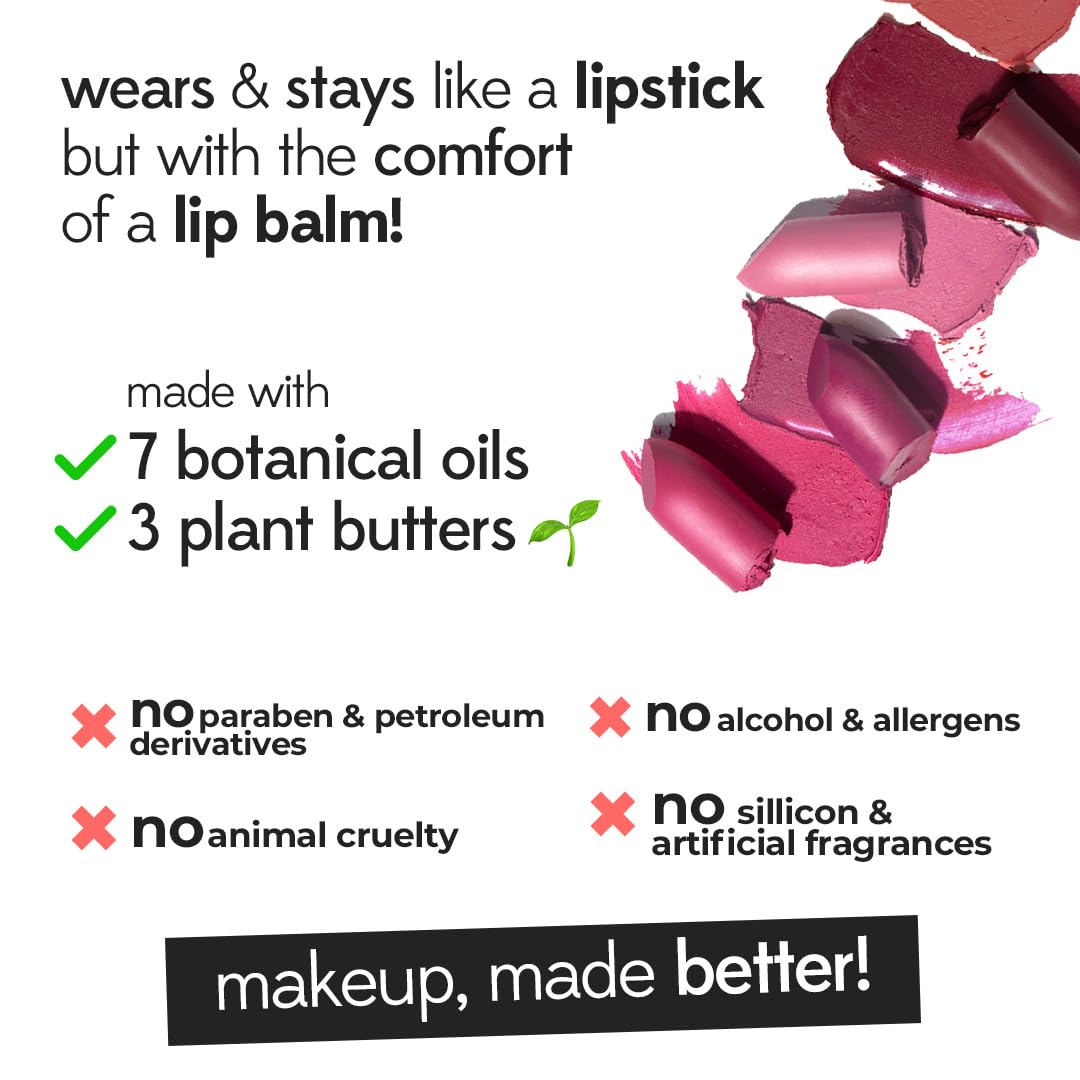 Ruby's Organics Cocoa Lipstick - Rich Colour, 3.7g - Image 2