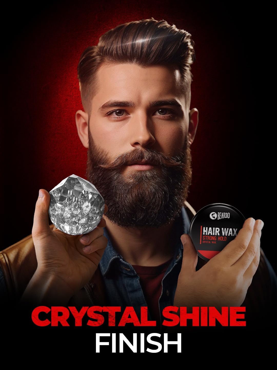 Beardo Hair Wax Strong Hold Crystal - 100g - Image 2