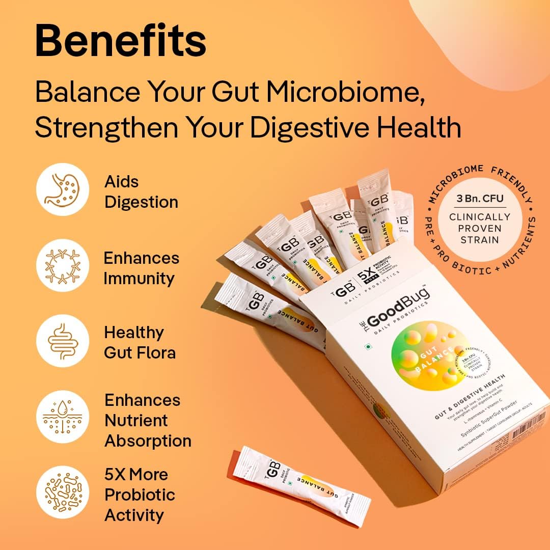 The Good Bug Gut Balance SuperGut Stick - Probiotics, Inulin, Vitamin C - 15 Days Pack - Image 3