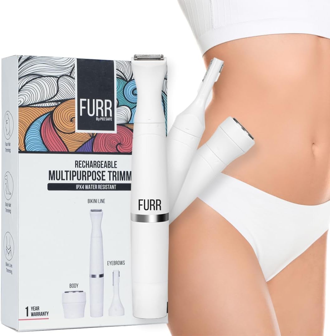 Pee Safe Furr Women's Multipurpose Trimmer - Water Resistant with Rechargeable Battery