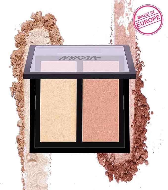 Nykaa Glow Getter Highlighting & Illuminating Duo 24K Glam, 01 - Image 3