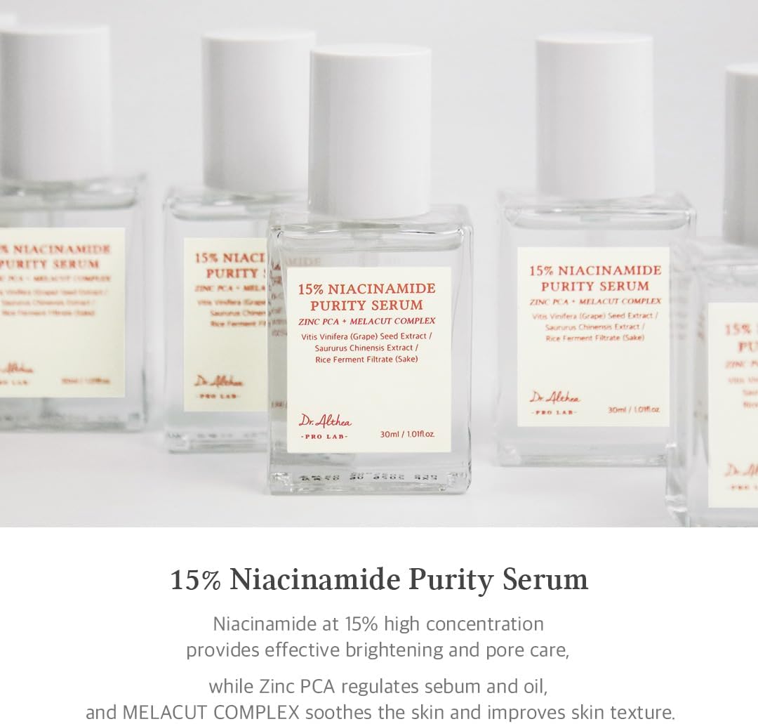 Dr.Althea 15% Niacinamide Purity Face Serum - Vegan, Pore Care, 30ml - Image 2